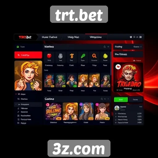 explorando a interface do usuário no trt.bet